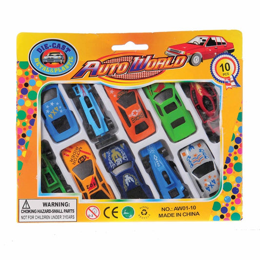 Toy Race Car Set (Pack of 10)