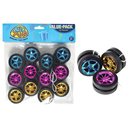 Racing Wheel Yo-Yos (Pack of 12)