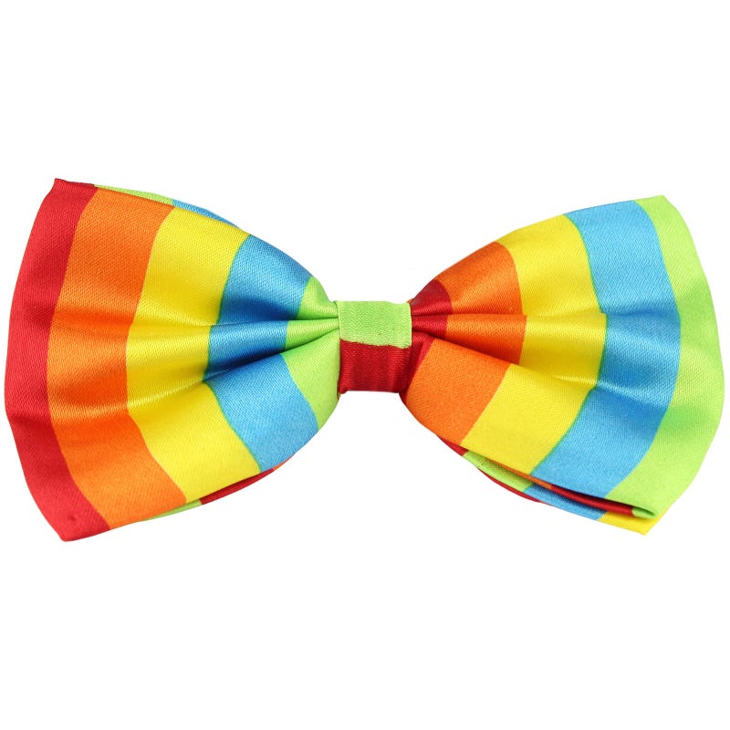 Rainbow Bow Tie