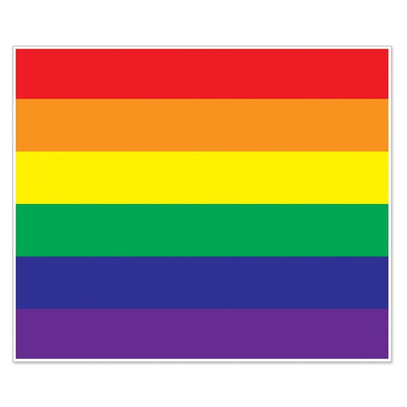 Rainbow Plastic Backdrop Banner