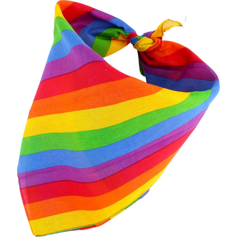 Rainbow Stripe Bandana