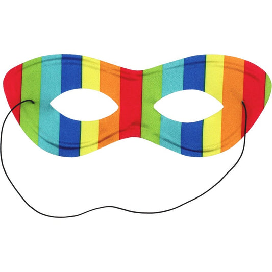 Rainbow Stripe Masquerade Mask