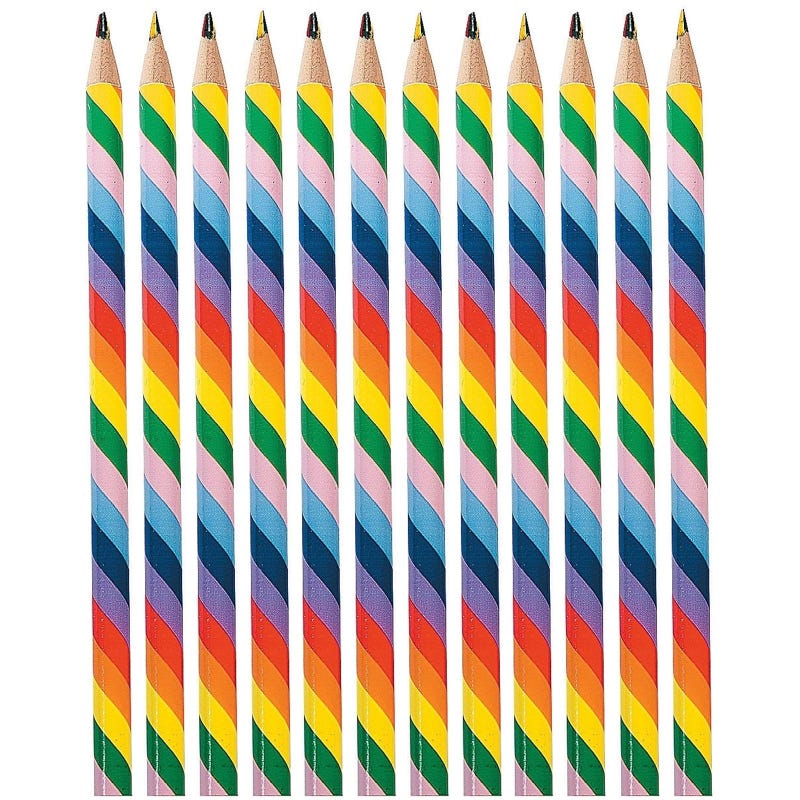 Rainbow Pencils (Pack of 12)