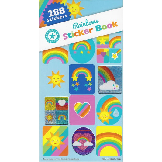 Rainbows Sticker Book (12 Sheets)