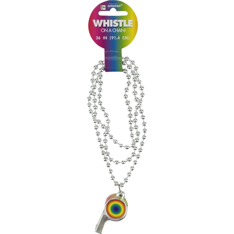 Rainbow Necklace Whistle