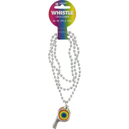 Rainbow Necklace Whistle