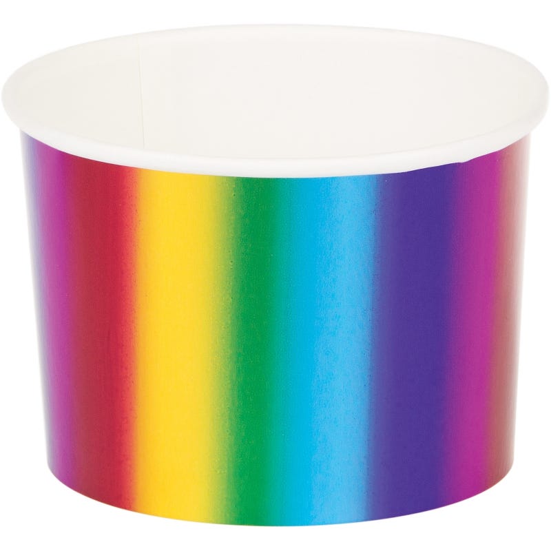 Rainbow Foil Snack Cups (Pack of 6)