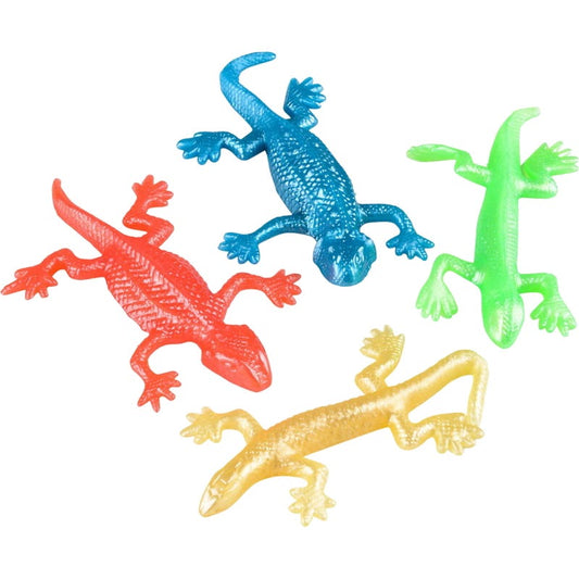 Coloured Stretchy Lizards 10cm (Pack of 12)