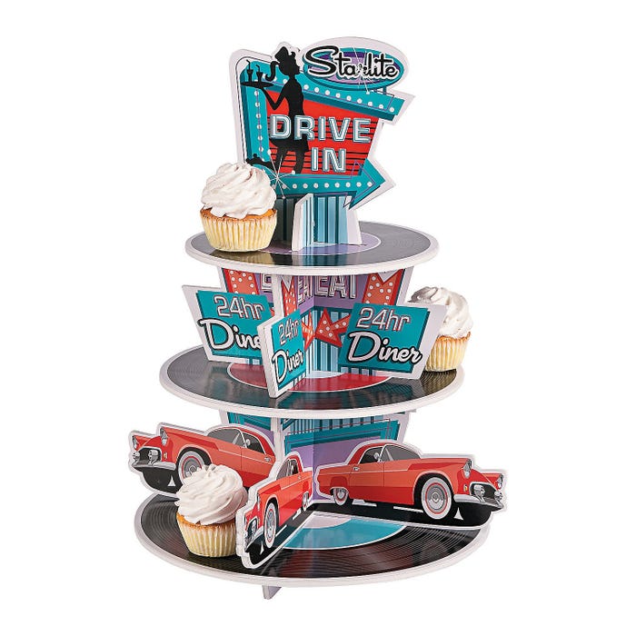 Rockin' 50s Cupcake Stand