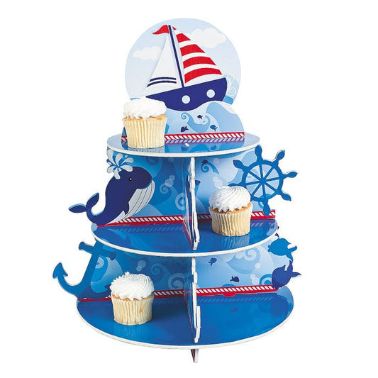 Sailor Birthday Cupcake Stand