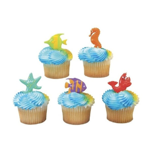 Sea Life Friends Cupcake Picks (Pack of 12)