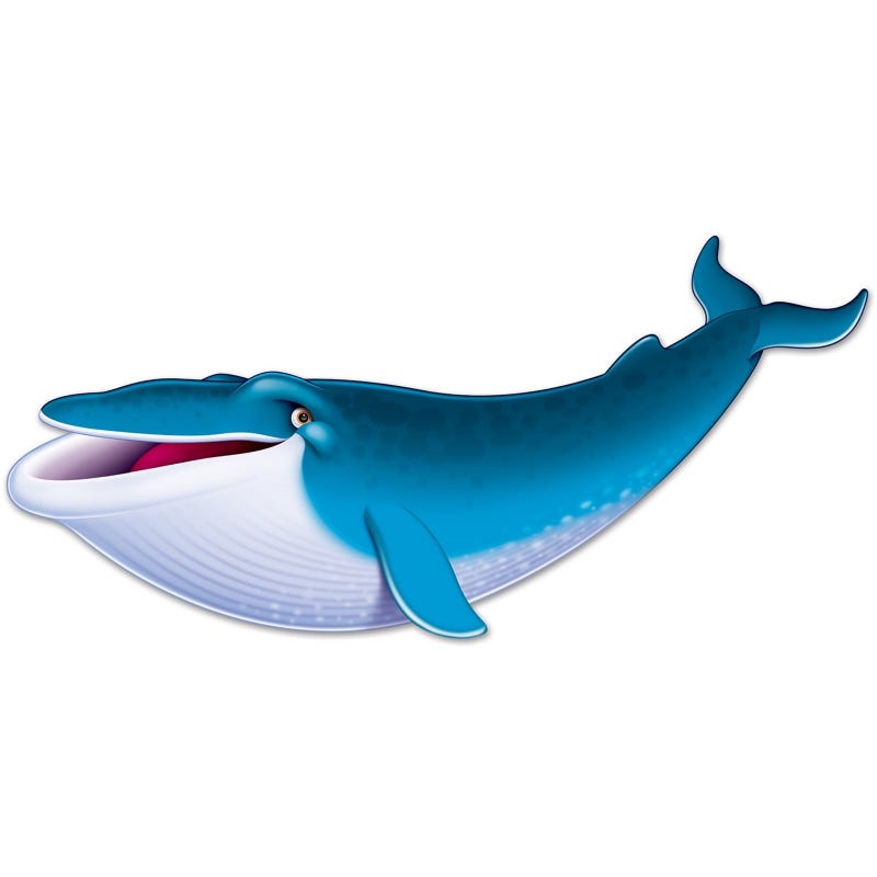 Jointed Blue Whale Decoration