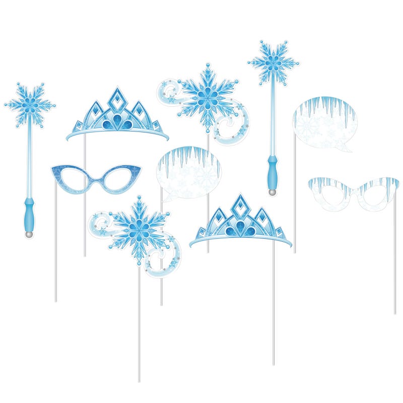 Snow Princess Photo Booth Props