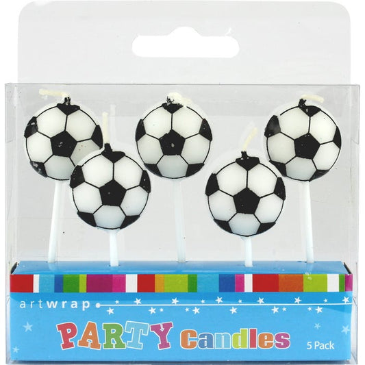 Soccer Ball Candles (Set of 5)