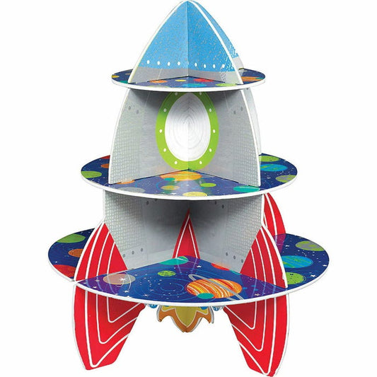 Blast Off Birthday Cupcake Stand