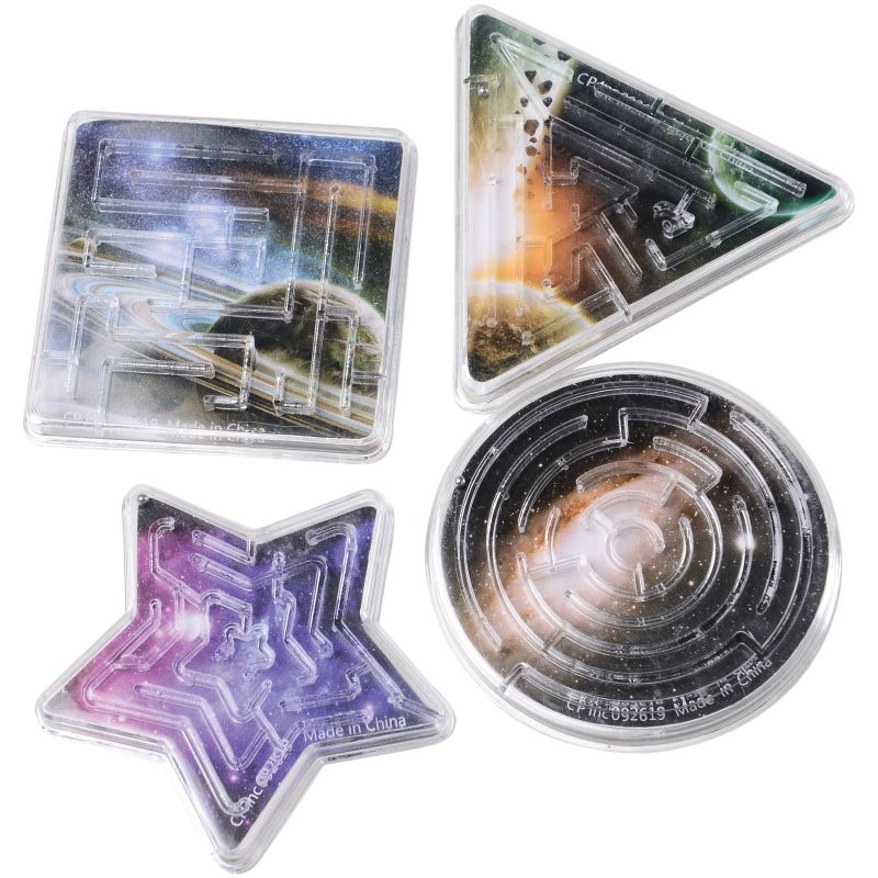 Space Maze Games (Pack of 12)