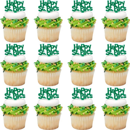 Happy St. Pat's Plastic Picks (Pack of 12)