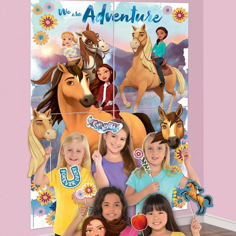 Spirit Riding Free Scene Setter with Photo Props