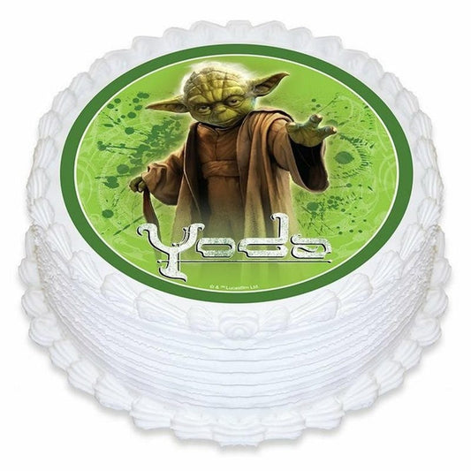 Star Wars Yoda Edible Icing Cake Decoration