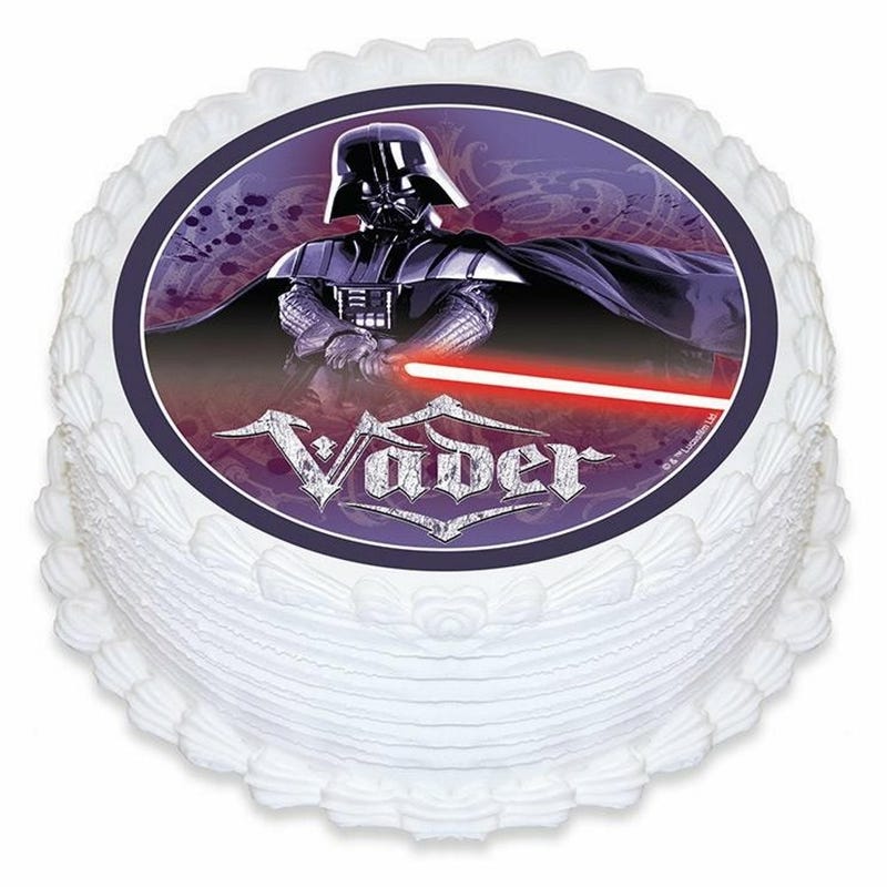 Star Wars Darth Vader Edible Icing Cake Decoration