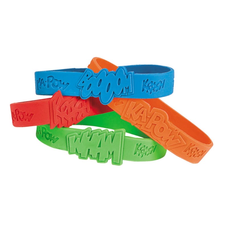 Superhero Wristbands (Pack of 12)