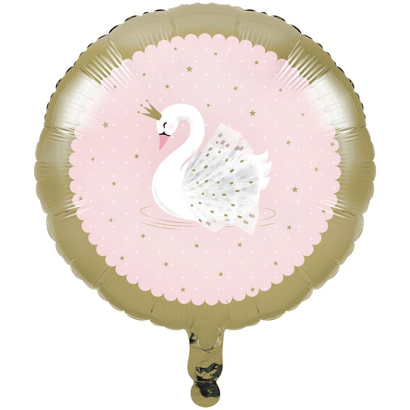 Swan Princess Helium Foil Balloon