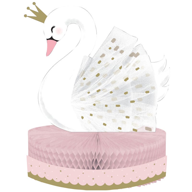 Swan Princess Honeycomb Centrepiece