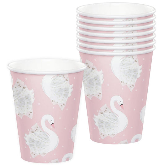 Swan Princess Paper Cups (Pack of 8)