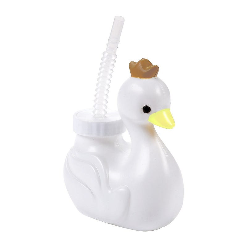 Sweet Swan Cup with Straw