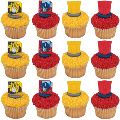 Transformers Autobot Protectors Cupcake Rings (Pack of 12)