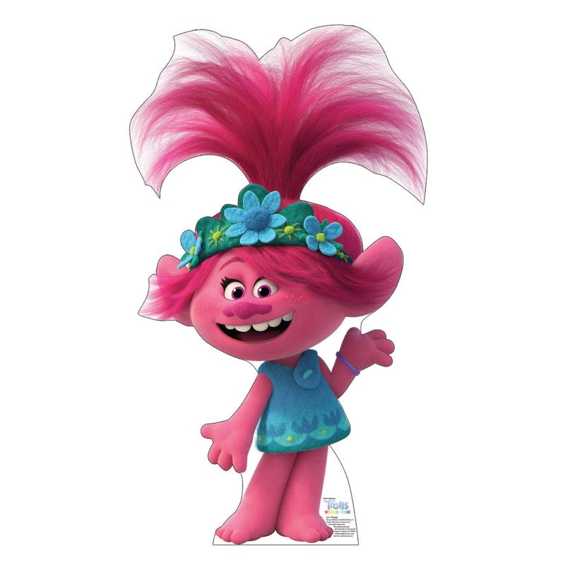 Trolls World Tour Poppy Stand Up Photo Prop