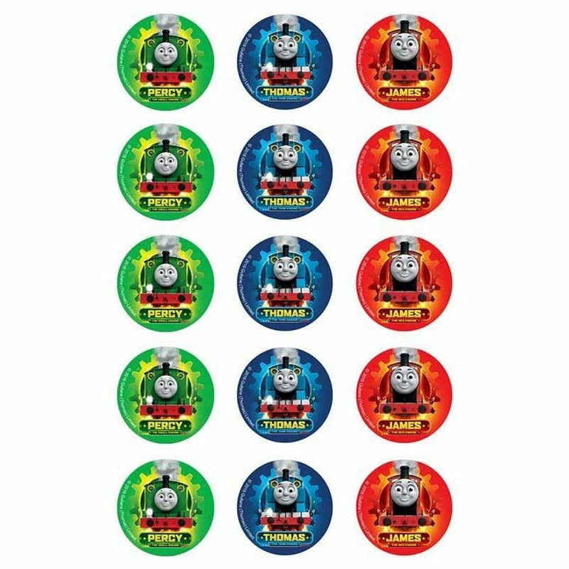 Thomas the Tank Engine Edible Cupcake Decorations (Pack of 15)