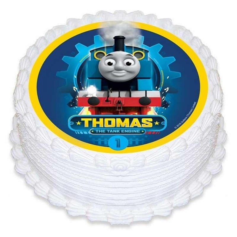 Thomas the Tank Engine Round Edible Icing Cake Decoration