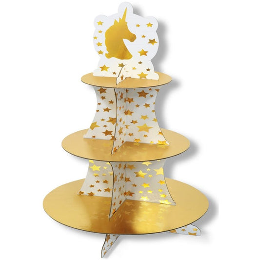 Gold Unicorn Cupcake Stand