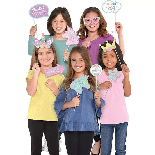 Unicorn Party Photo Props (Pack of 13)