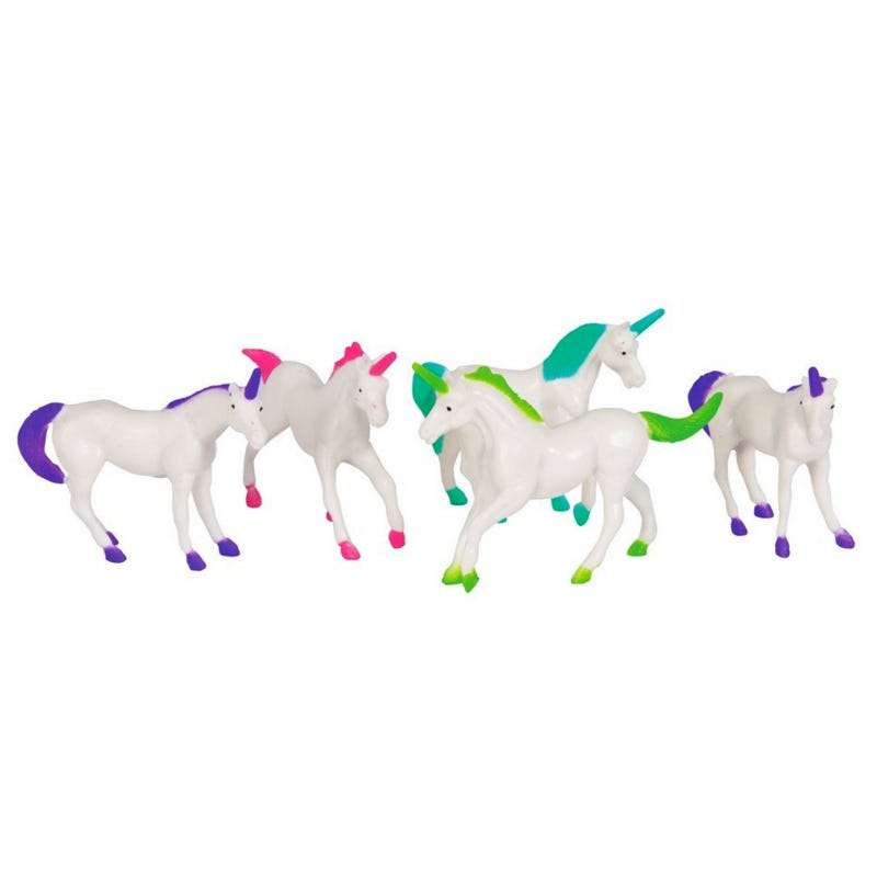 Unicorn Plastic Toys (Pack of 8)