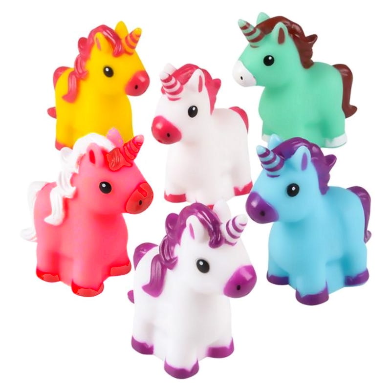 Assorted Coloured Unicorn Toys (Pack of 12)