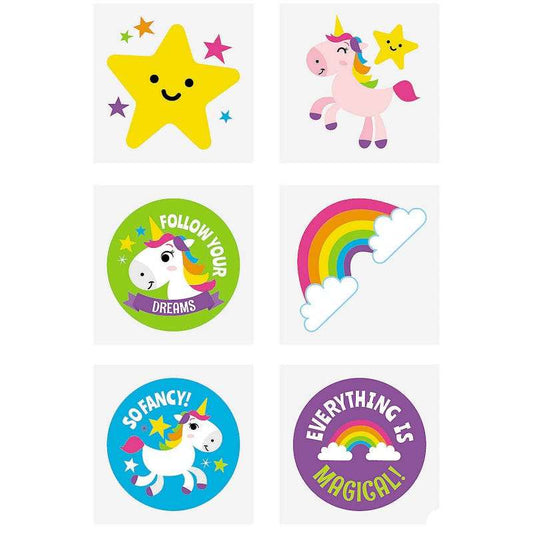 Unicorn Tattoos (Pack of 72)