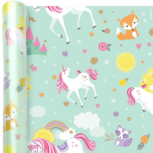 Magical Unicorn Rainbow Wrapping Paper (1.5m)