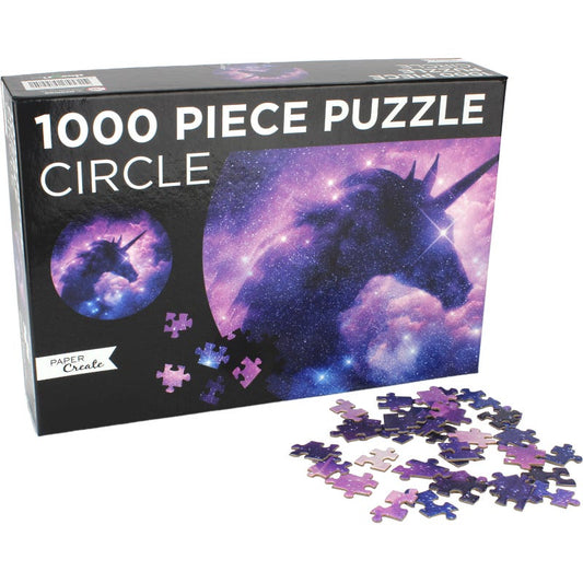 Mystical Unicorn Circle Jigsaw Puzzle (1000 Pieces)