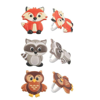 Woodland Animals Cupcake Rings (Pack of 12)