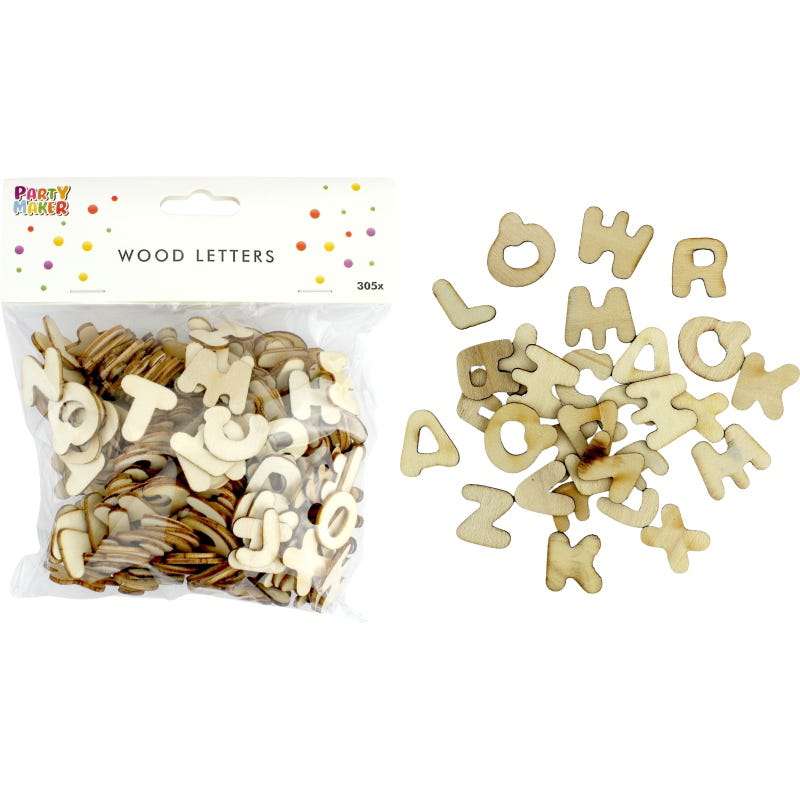 Wooden Letters (Pack of 305)