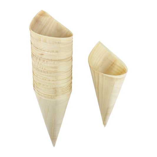 17cm Wooden Cones (Pack of 50)