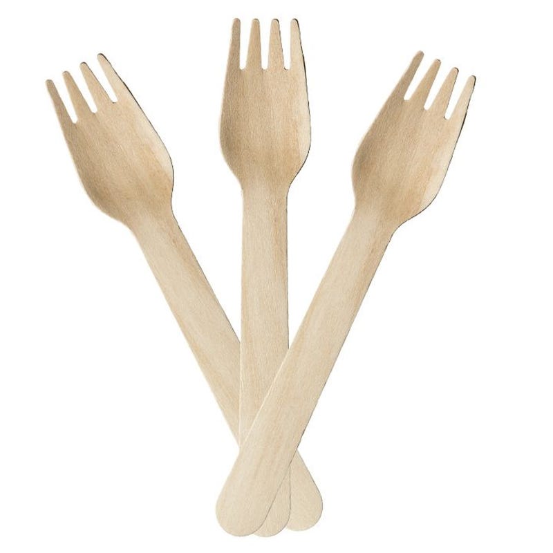 Eco Wooden Forks (Bulk pack of 100)