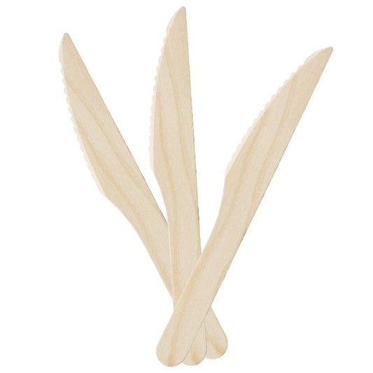 Eco Wooden Knives (Bulk pack of 100)